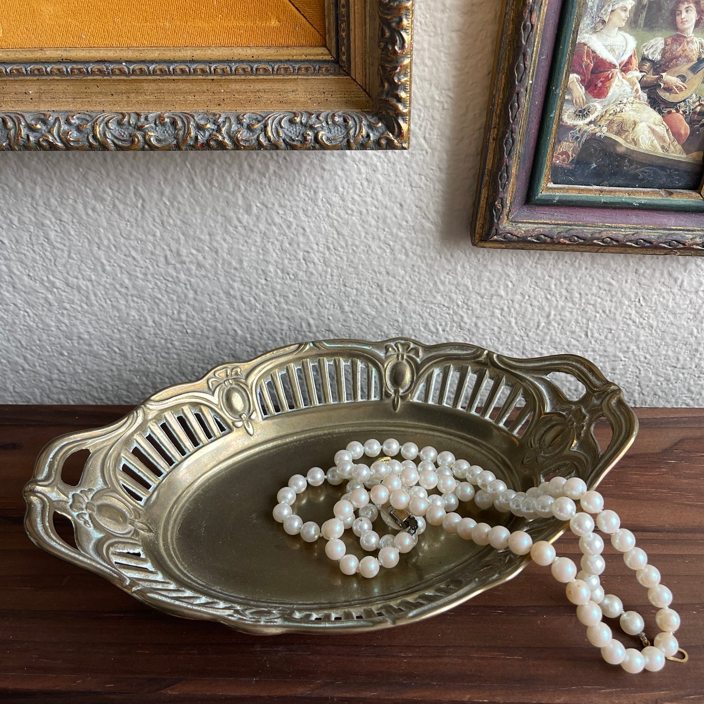 Vintage Decorative Italian Mod Dep Brass Bowl