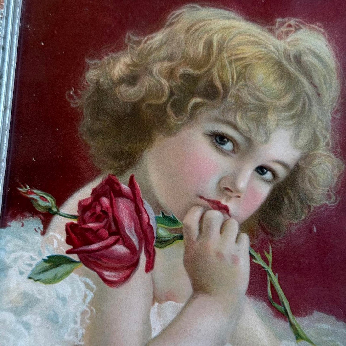 Vintage Antique Victorian Child Portrait Print