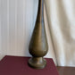 Vintage brass Tall etched Vase