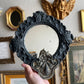 Vintage style plaster ornate wall mirror