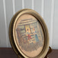 Vintage Wood Framed with Print Wall Plaque