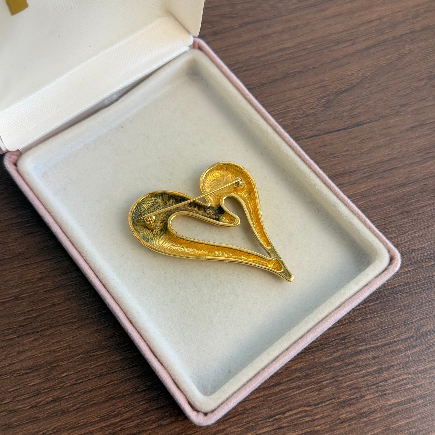 Vintage Monet Heart Brooch