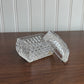 Vintage Cut Glass Lidded Trinket Box