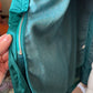 Vintage Turquoise Trench Coat