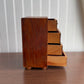 Vintage 4 drawer chest wood jewelry box