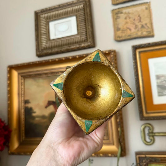 Vintage Florentine Italian Lidded Pot