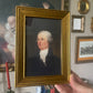 Vintage Hamilton Man portrait painting print gallery wall art