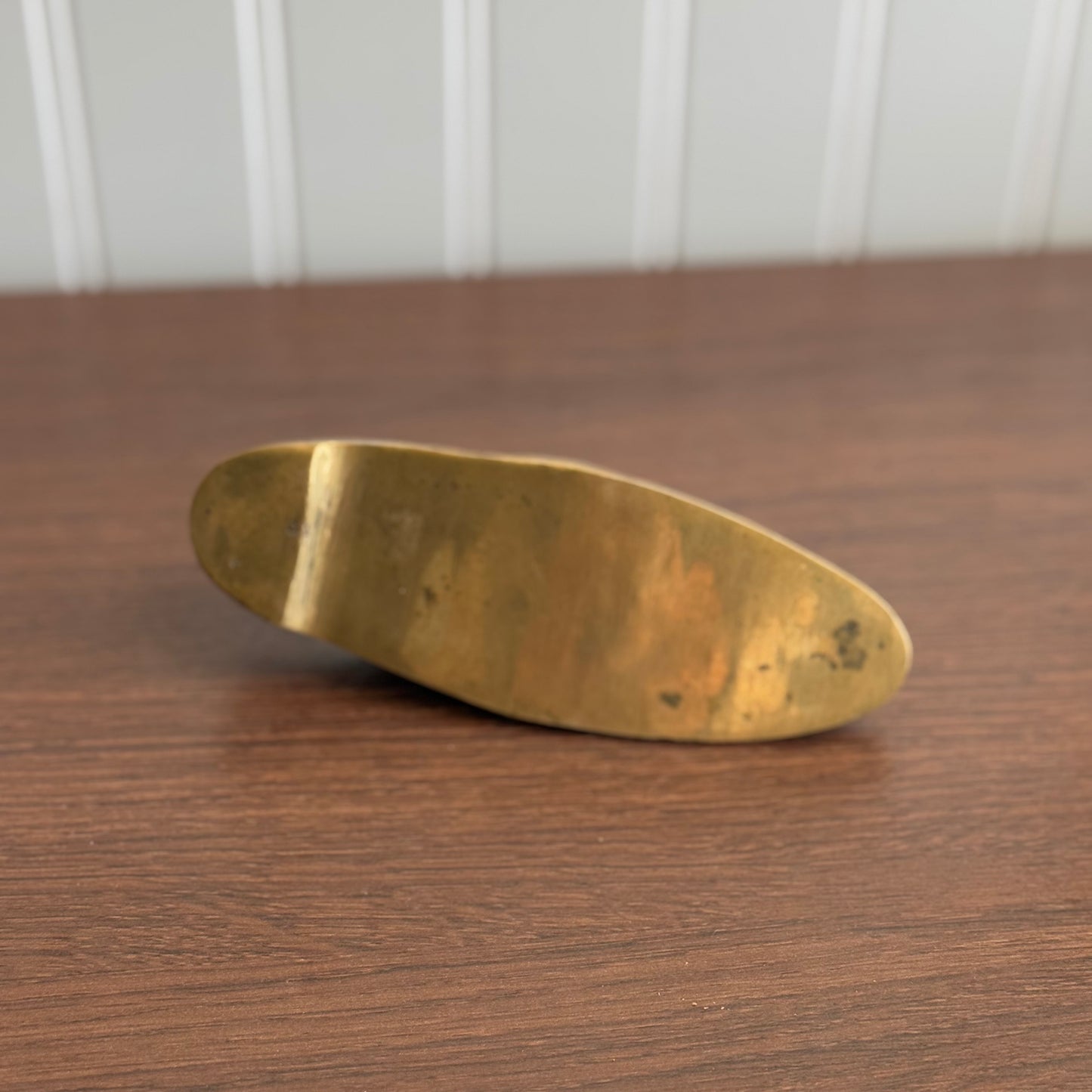 Vintage Brass Shoe Ashtray