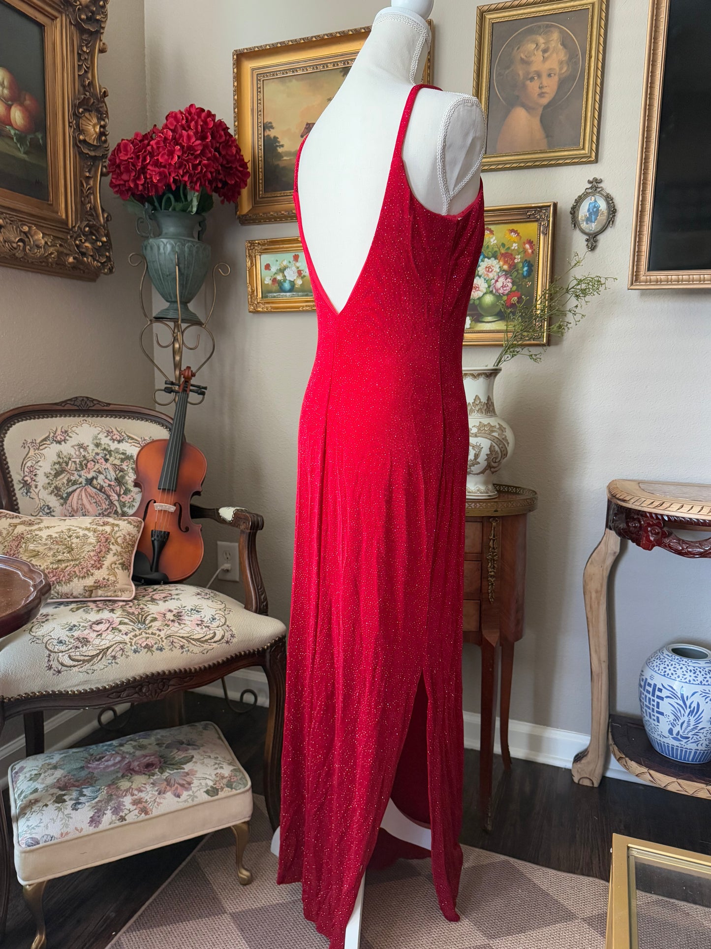 Vintage Red Sparky Dress