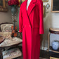 Vintage Together Made in USA Red 75%Wool Coat Size 8 Long