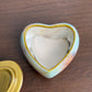 Vintage Heart Shaped Cherub Trinket Box