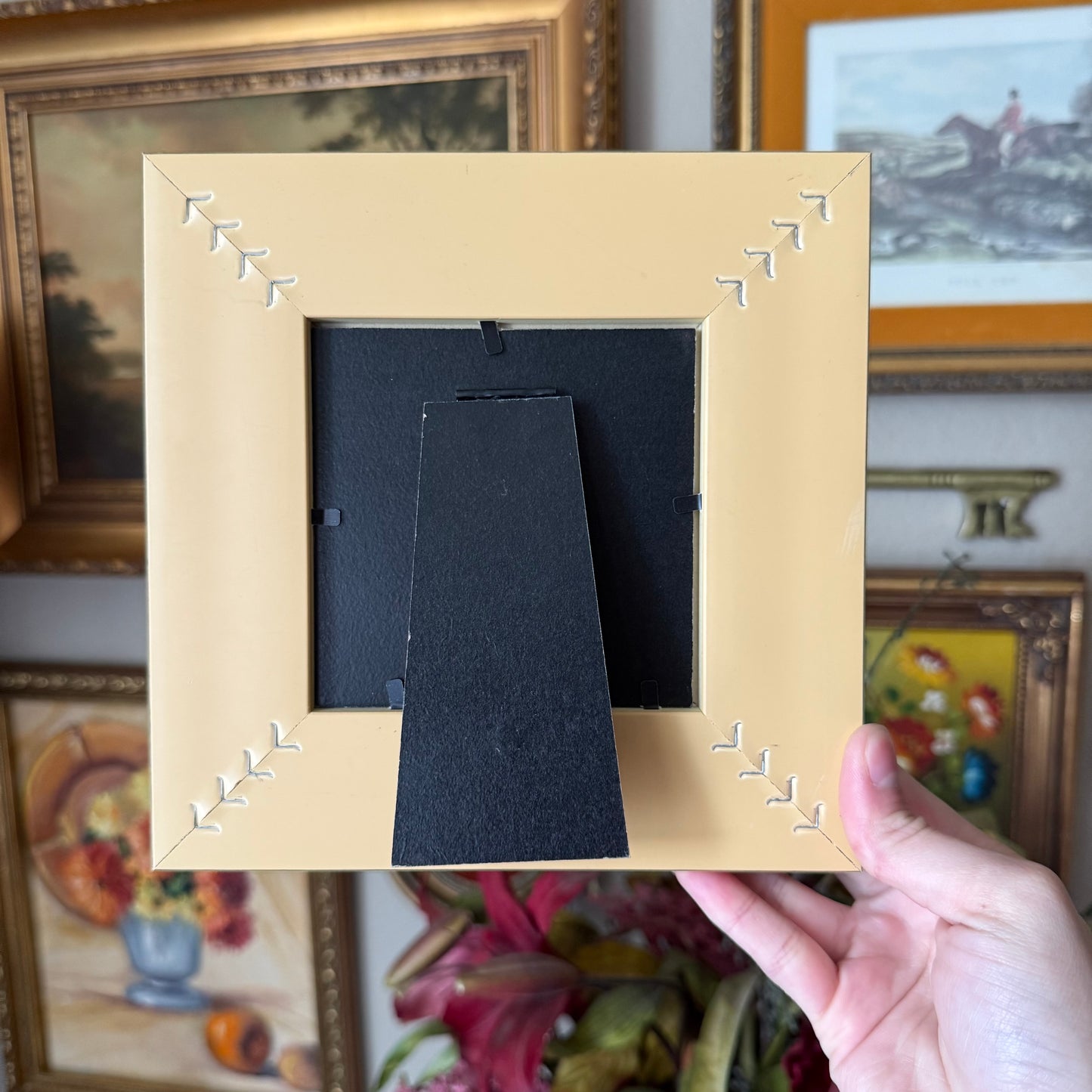 Vintage Style Plaster Intaglio Framed