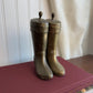 Vintage brass cowboy boot bookends