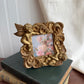 Vintage Angel Cherub frame with flower print