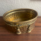Vintage small Brass Planter with Brass Rope & Tassels details