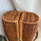 Wicker Wine Picnic Basket Carry Strap