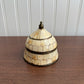 Vintage Moroccan brass box with bone inlay