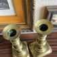 Gold Brass candle holder set