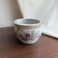 Round floral design bowl planter