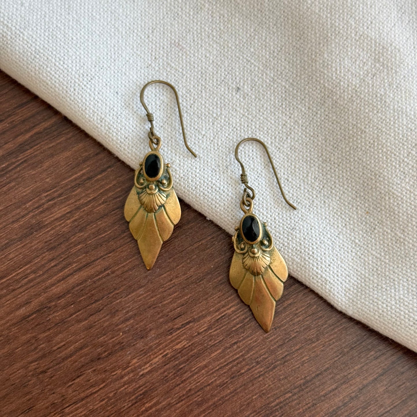 Vintage style Art Deco dangle earrings