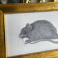 Vintage style Baby Rat art Print gallery wall