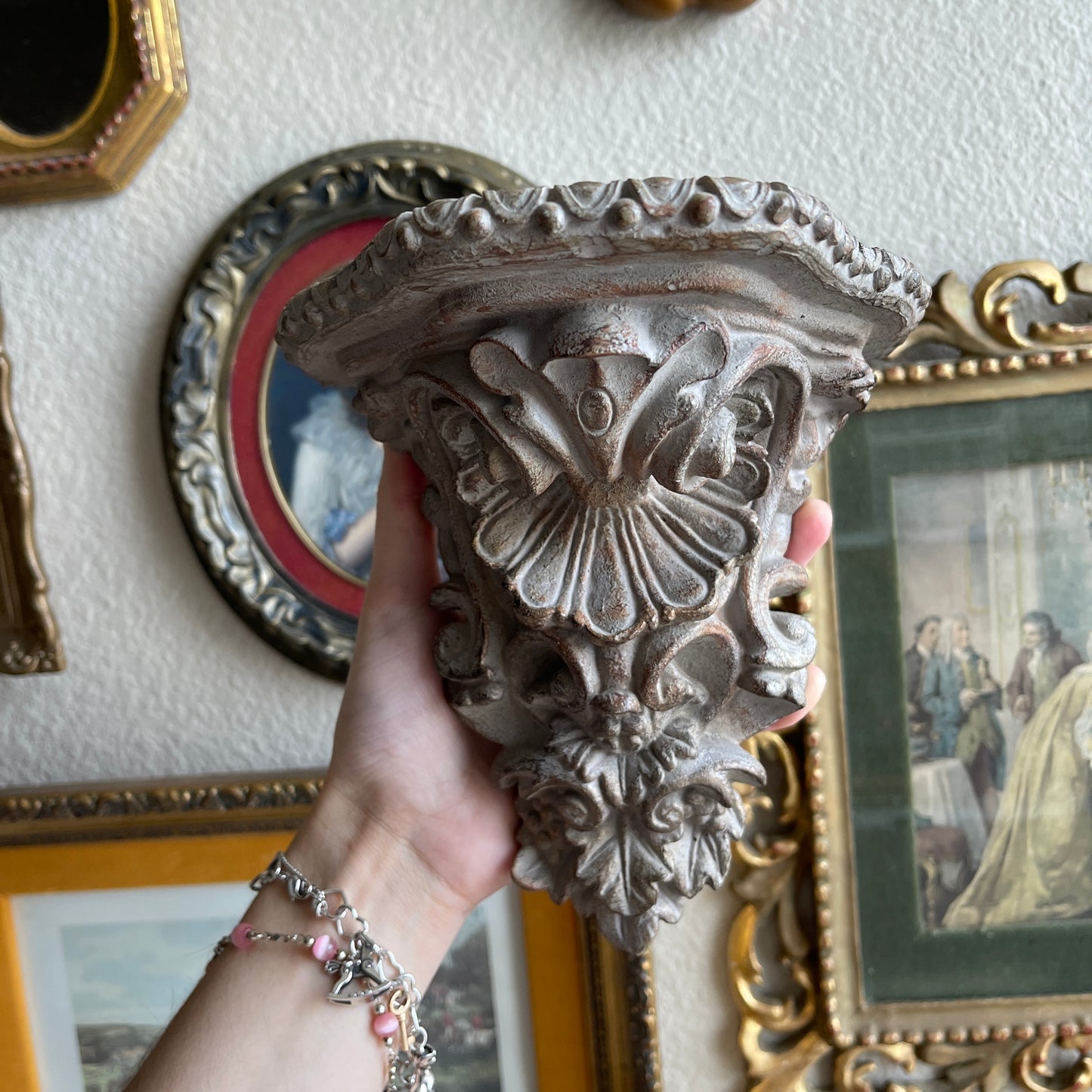 Vintage ornate wall shelf