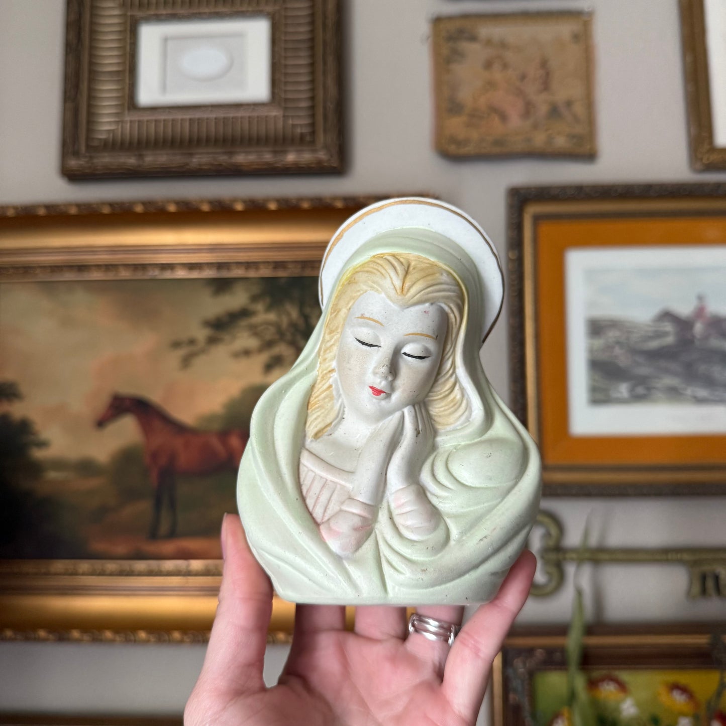 Vintage Ceramic Mary Figurine