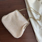 Vintage style Cream beaded Purse