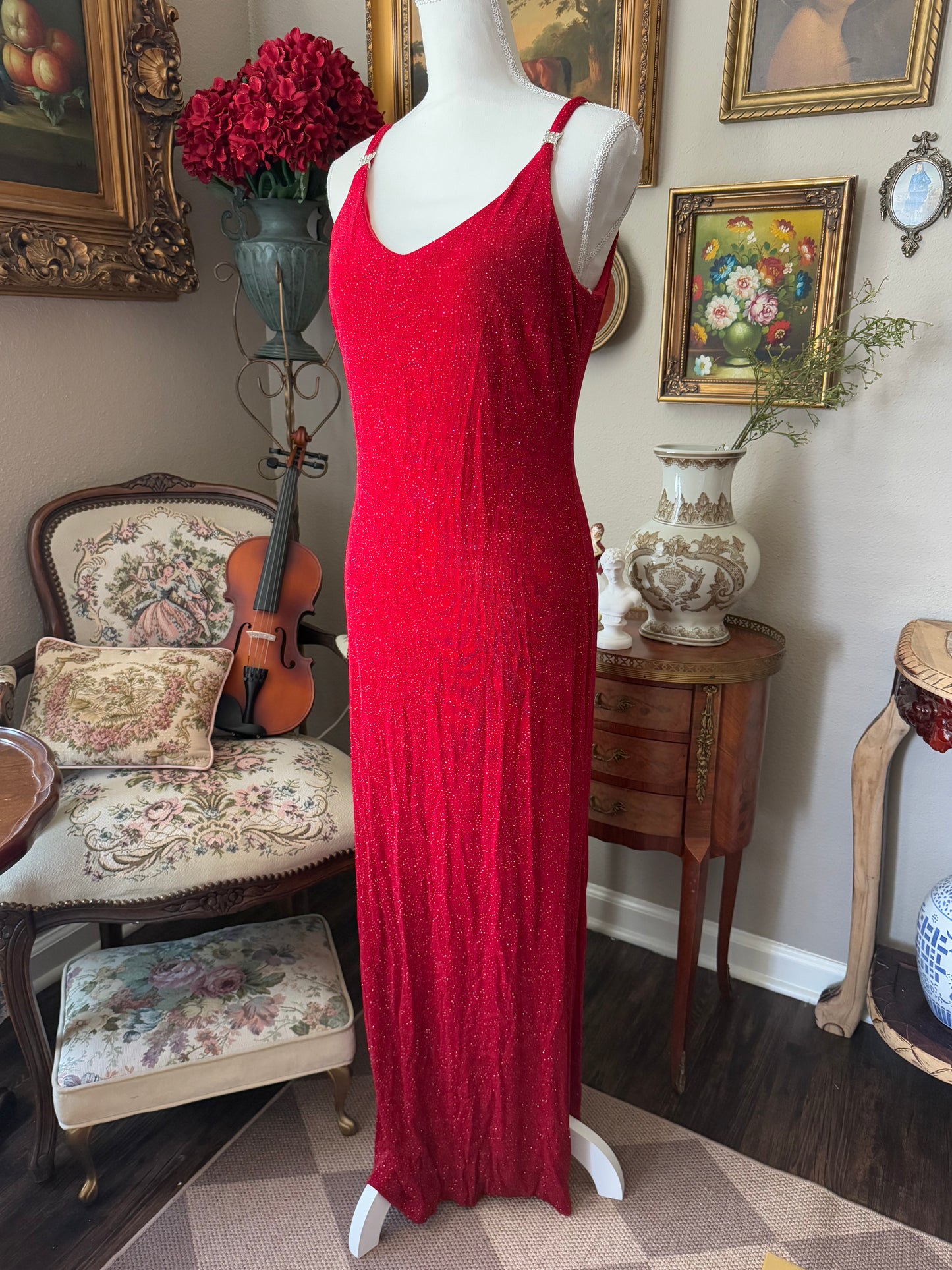 Vintage Red Sparky Dress