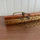 Vintage Wood and Brass Tie/Scarf/Belt Organizer