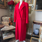 Vintage Together Made in USA Red 75%Wool Coat Size 8 Long