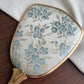 Vintage Gold and Blue lace hand mirror