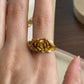 Vintage Gold Tone Rose Ring