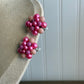 Vintage Faux Pearls Clip On Earrings Japan