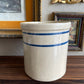 Blue Stripped crock Pottery