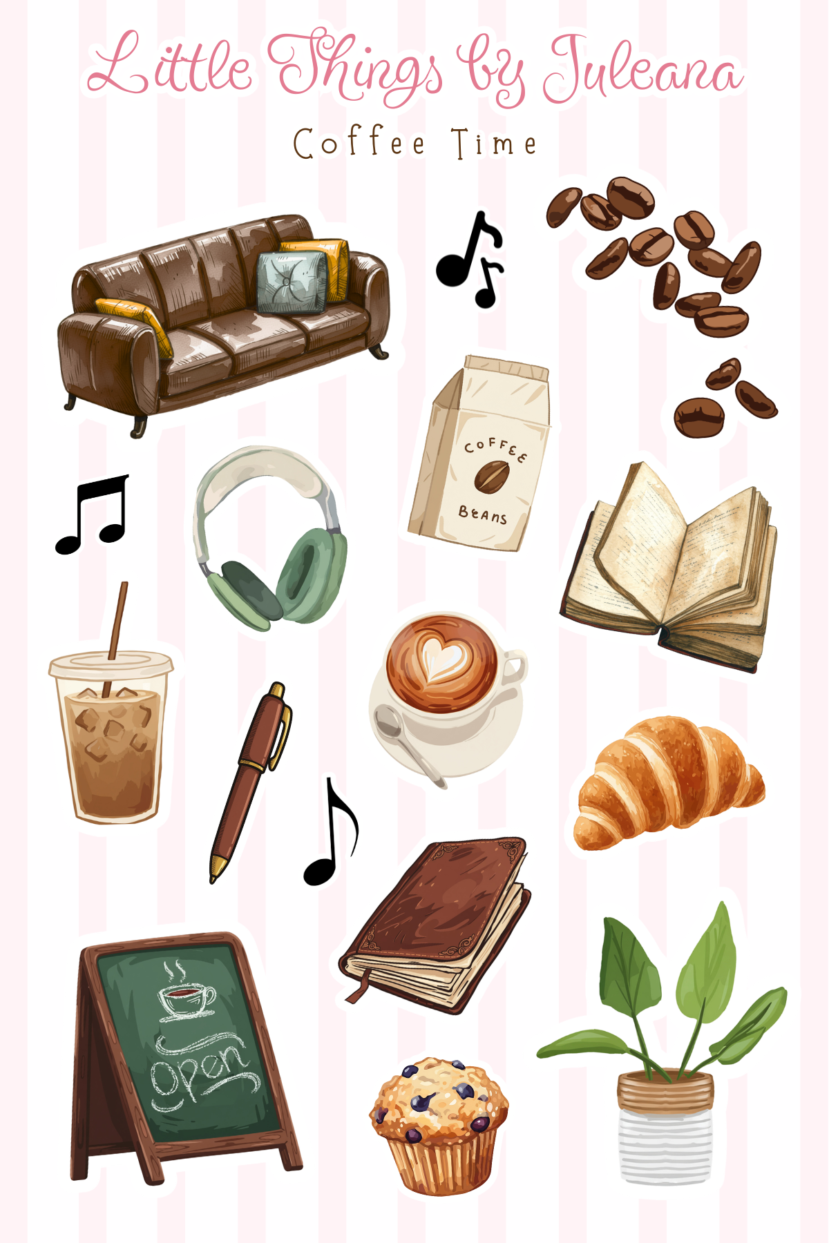Coffee Time Sticker Sheets