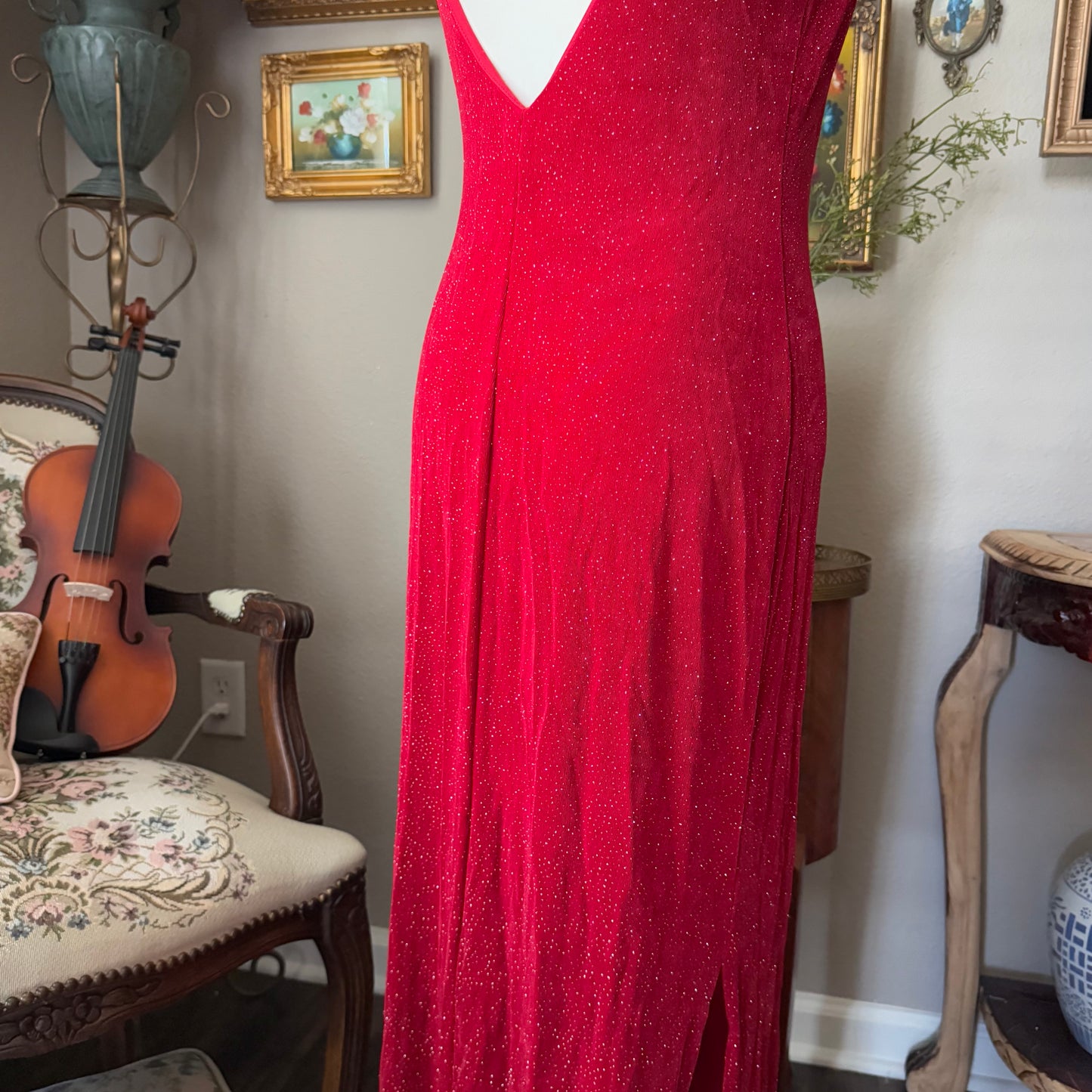 Vintage Red Sparky Dress