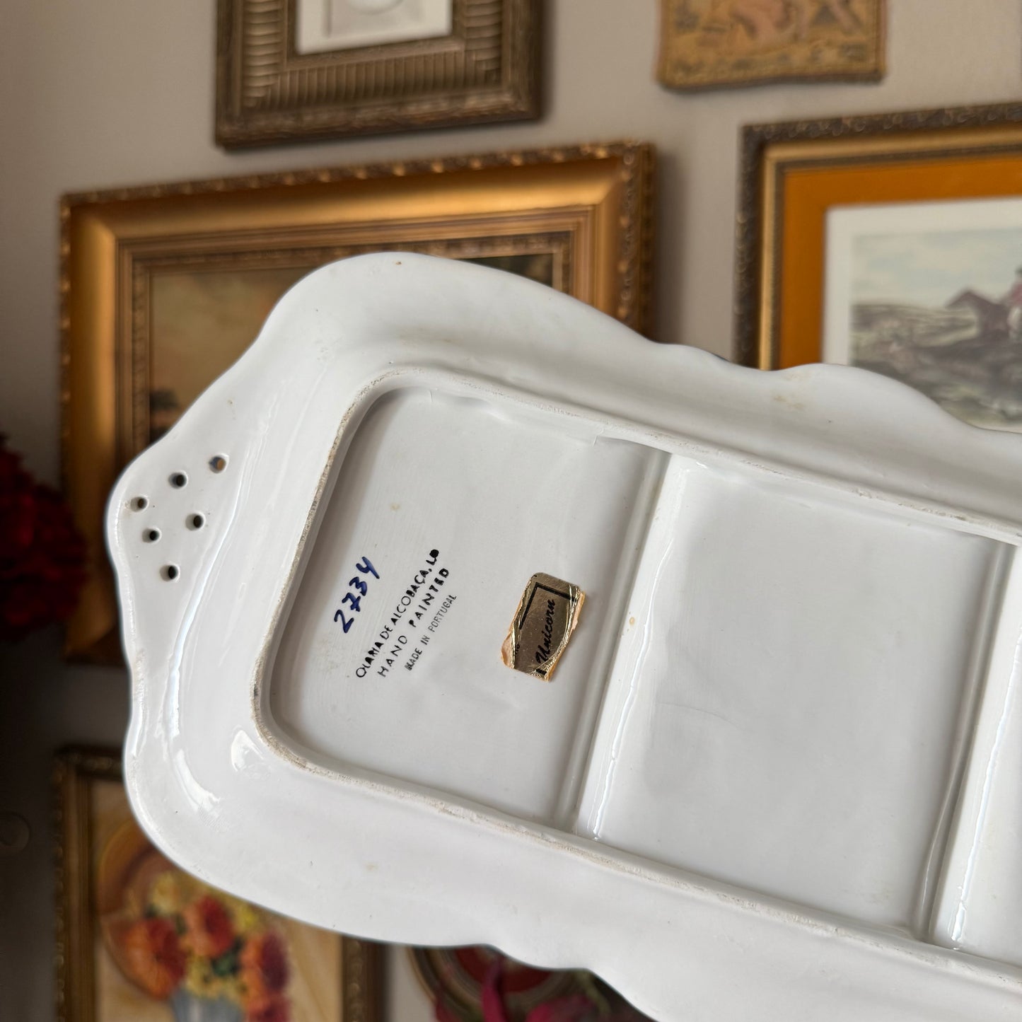 Hand Painted Portugal Serving Dish