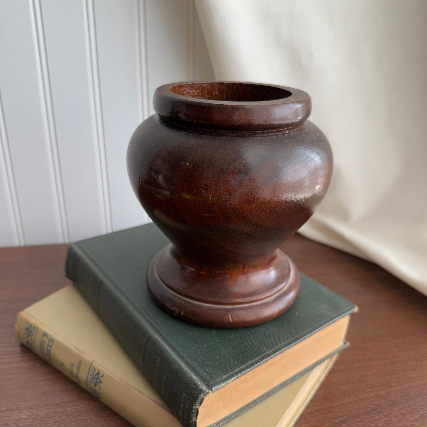 Wood footed bowl