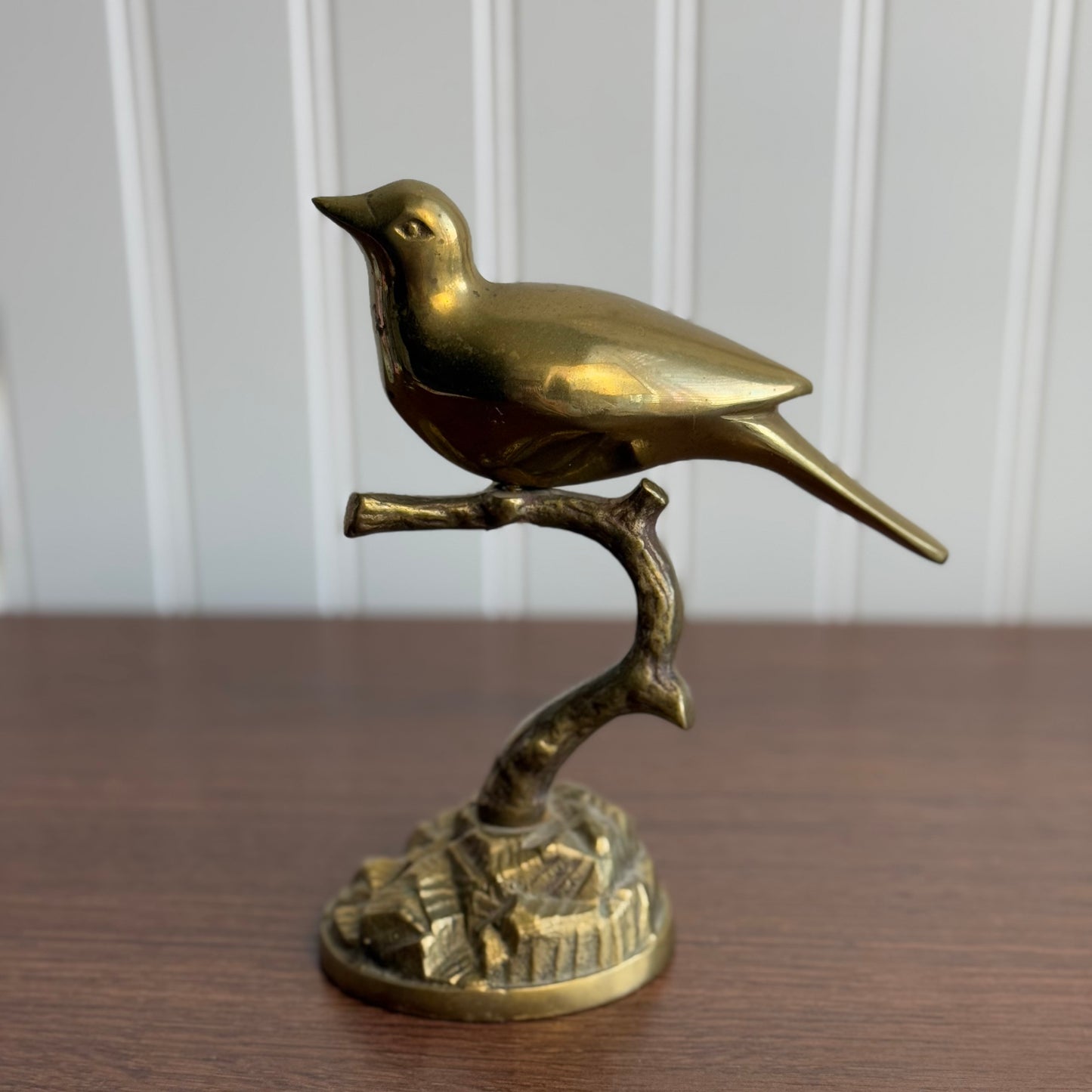 Brass Bird on branch