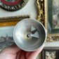 Mini silver tone candle holder