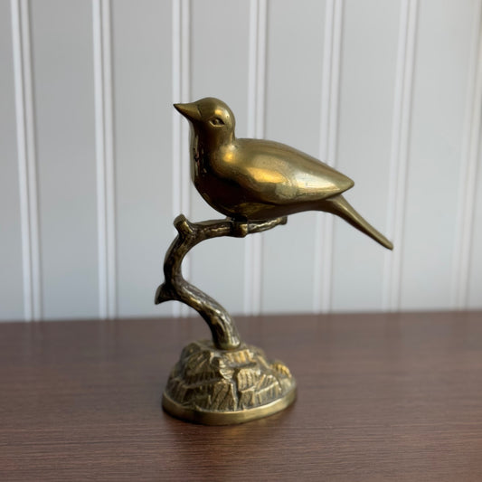 Brass Bird on branch