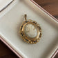 Vintage Gold plated Shell Cameo locket