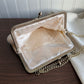 Vintage style Cream beaded Purse