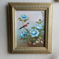 Bird with Blue flowers Painting