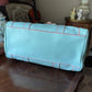 Vintage Tommy Hilfiger Blue Leather Purse With Handles Bag