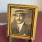 Vintage victorian leather embossed ambrotype Man photograph