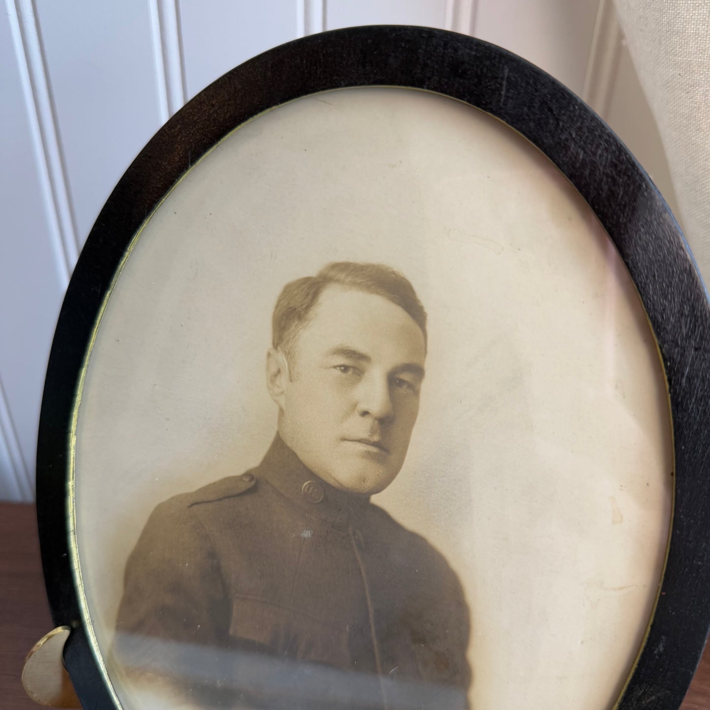 Vintage Soldier Man Portrait Framed