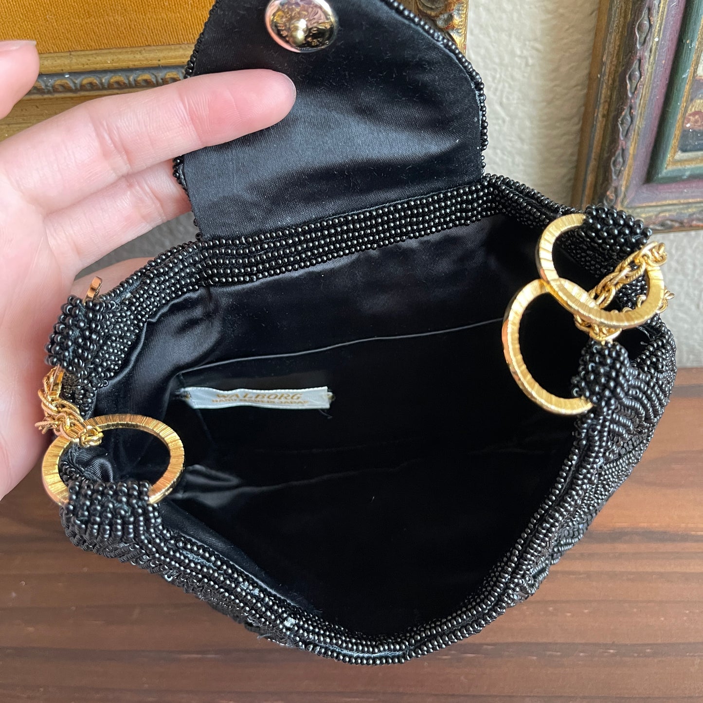 Vintage beaded evening bag waldorf Made in Japan