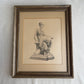 vintage Framed Nereid "Ione" from Sculpture by Thomas Nelson Maclean 1880